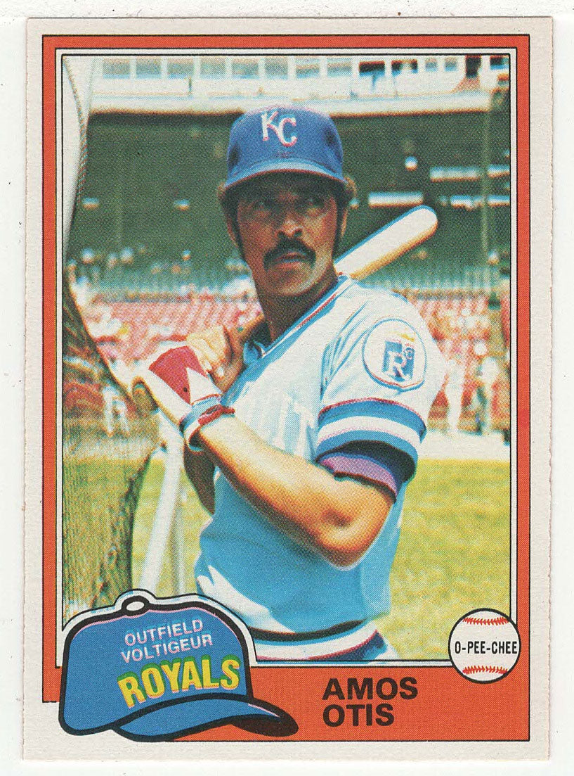 Amos Otis - Kansas City Royals (MLB Baseball Card) 1981 O-Pee-Chee # 288 NM