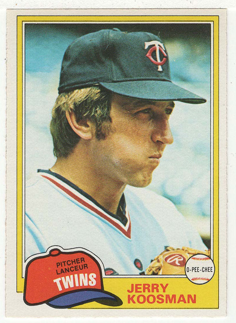 Jerry Koosman - Minnesota Twins (MLB Baseball Card) 1981 O-Pee-Chee # 298 NM