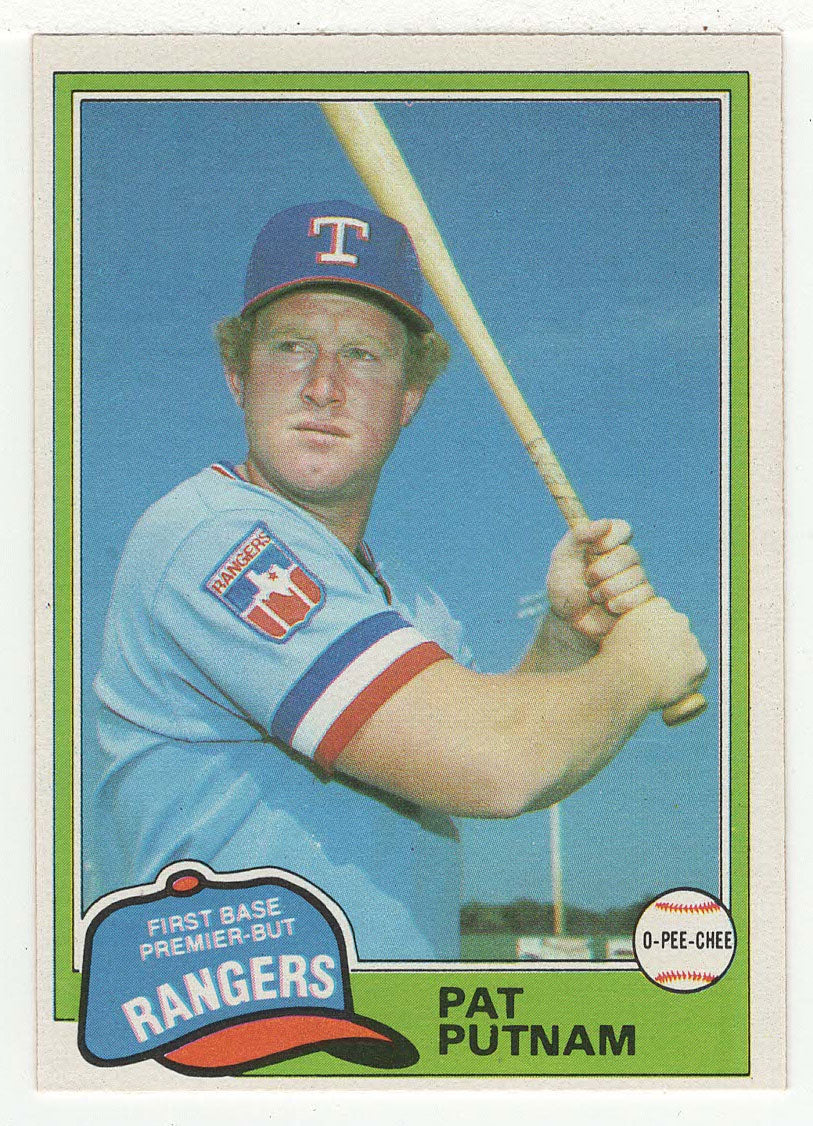 Pat Putnam - Texas Rangers (MLB Baseball Card) 1981 O-Pee-Chee # 302 NM