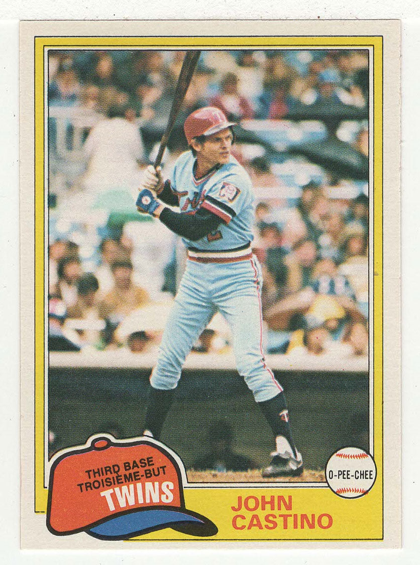 John Castino - Minnesota Twins (MLB Baseball Card) 1981 O-Pee-Chee # 304 NM