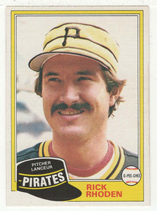 Rick Rhoden - Pittsburgh Pirates (MLB Baseball Card) 1981 O-Pee-Chee # 312 NM