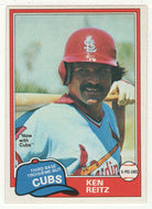 Ken Reitz - Chicago Cubs (MLB Baseball Card) 1981 O-Pee-Chee # 316 NM