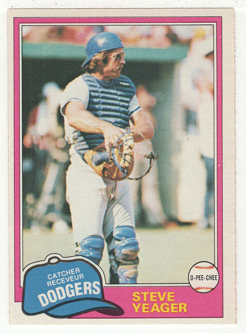 Steve Yeager - Los Angeles Dodgers (MLB Baseball Card) 1981 O-Pee-Chee # 318 NM