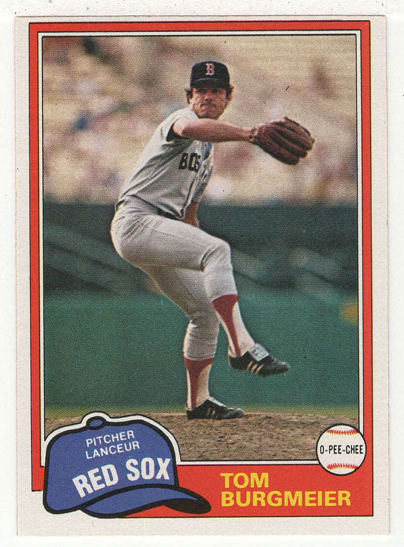 Tom Burgmeier - Boston Red Sox (MLB Baseball Card) 1981 O-Pee-Chee # 320 NM