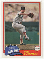 Tom Burgmeier - Boston Red Sox (MLB Baseball Card) 1981 O-Pee-Chee # 320 NM