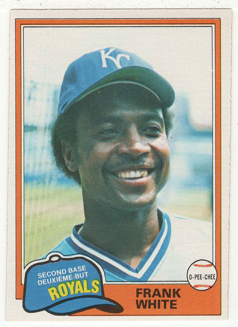 Frank White - Kansas City Royals (MLB Baseball Card) 1981 O-Pee-Chee # 330 NM