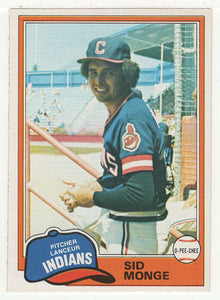 Sid Monge - Cleveland Indians (MLB Baseball Card) 1981 O-Pee-Chee # 333 NM