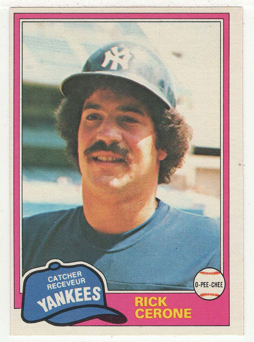 Rick Cerone - New York Yankees (MLB Baseball Card) 1981 O-Pee-Chee # 335 NM
