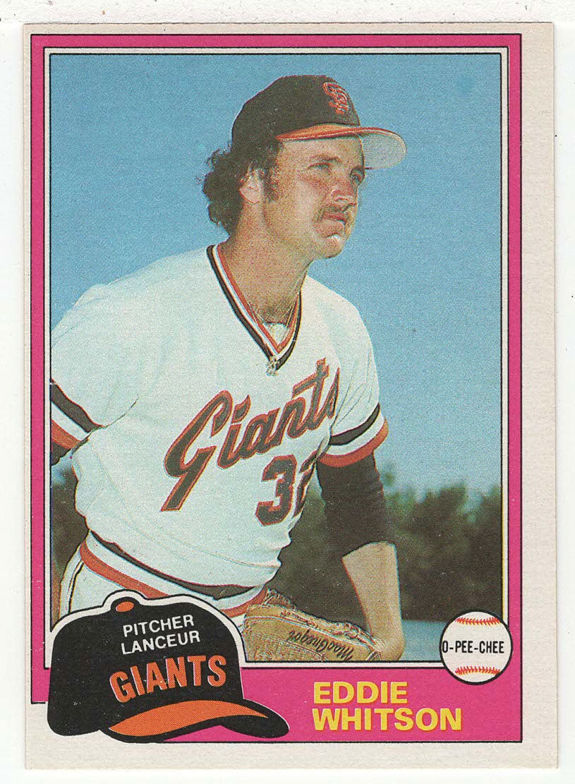 Eddie Whitson - San Francisco Giants (MLB Baseball Card) 1981 O-Pee-Chee # 336 NM