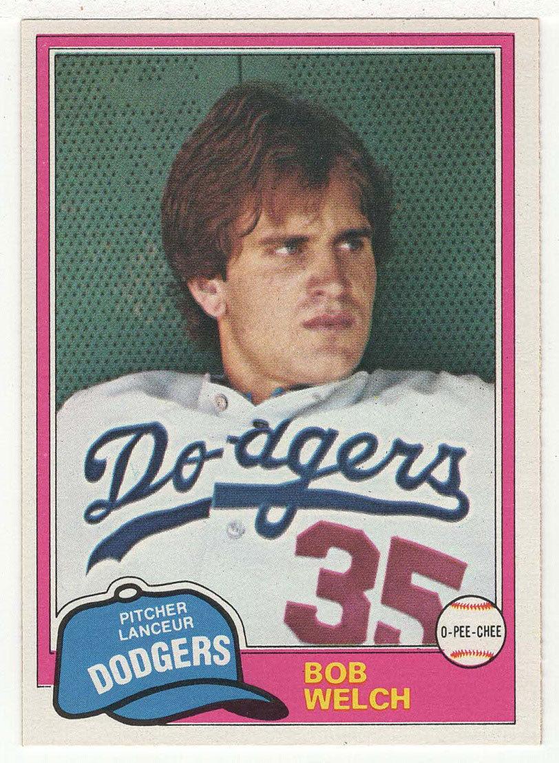 Bob Welch - Los Angeles Dodgers (MLB Baseball Card) 1981 O-Pee-Chee # 357 NM