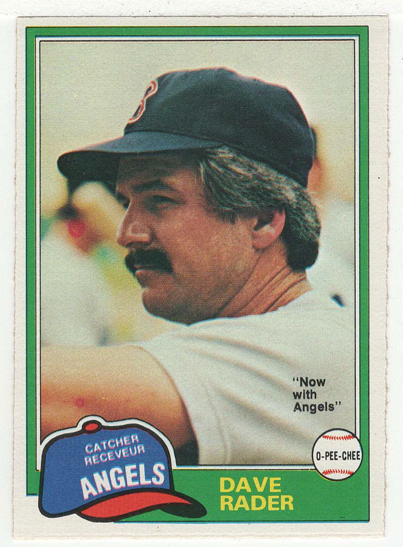 Dave Rader - California Angels (MLB Baseball Card) 1981 O-Pee-Chee # 359 NM