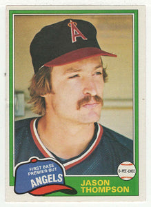 Jason Thompson - California Angels (MLB Baseball Card) 1981 O-Pee-Chee # 373 NM