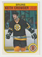 Keith Crowder RC - Boston Bruins (NHL Hockey Card) 1982-83 O-Pee-Chee # 10 Mint