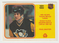Paul Baxter - Pittsburgh Penguins - League Leaders (NHL Hockey Card) 1982-83 O-Pee-Chee # 238 NM-MT