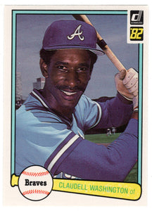 Claudell Washington - Atlanta Braves (MLB Baseball Card) 1982 Donruss # 58 Mint