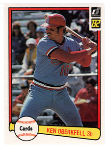 Ken Oberkfell - St. Louis Cardinals (MLB Baseball Card) 1982 Donruss # 404 Mint