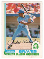 Claudell Washington - Atlanta Braves (MLB Baseball Card) 1982 O-Pee-Chee # 32 VG/NM