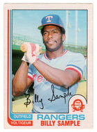 Billy Sample - Texas Rangers (MLB Baseball Card) 1982 O-Pee-Chee # 112 VG/NM