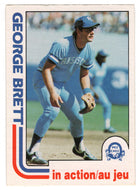 George Brett - Kansas City Royals - In Action (MLB Baseball Card) 1982 O-Pee-Chee # 201 VG/NM