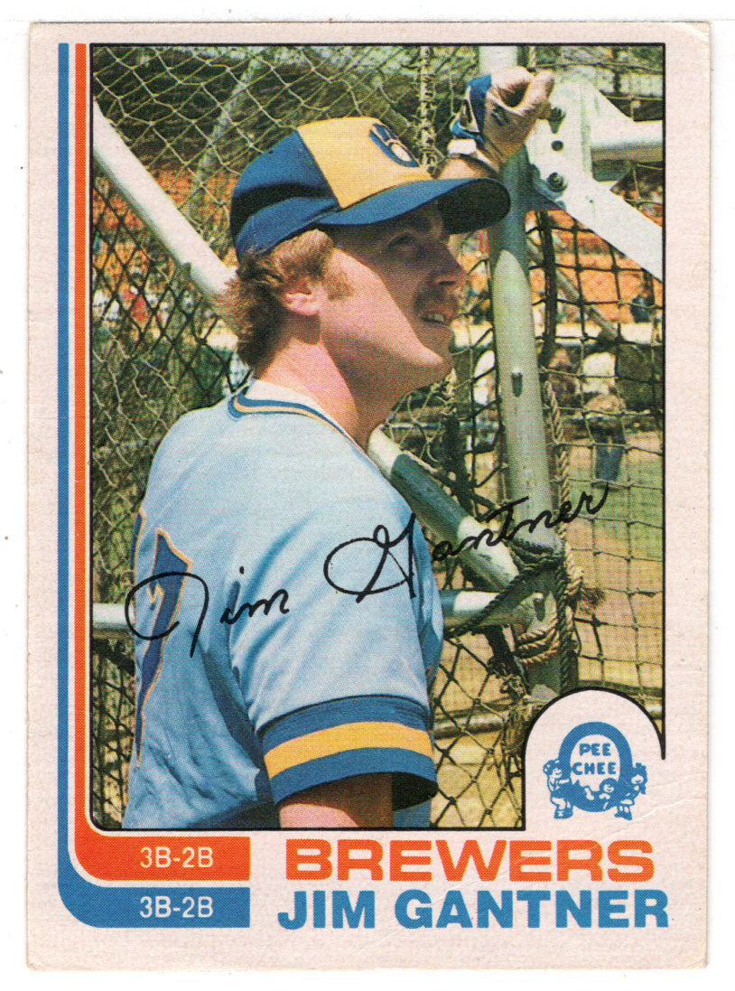 Jim Gantner - Milwaukee Brewers (MLB Baseball Card) 1982 O-Pee-Chee # 207 VG/NM