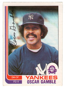 Oscar Gamble - New York Yankees (MLB Baseball Card) 1982 O-Pee-Chee # 229 VG/NM
