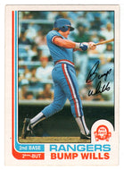 Bump Wills - Texas Rangers (MLB Baseball Card) 1982 O-Pee-Chee # 272 VG/NM