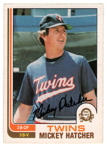 Mickey Hatcher - Minnesota Twins (MLB Baseball Card) 1982 O-Pee-Chee # 291 VG/NM