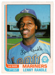 Len Randle - Seattle Mariners (MLB Baseball Card) 1982 O-Pee-Chee # 312 VG/NM