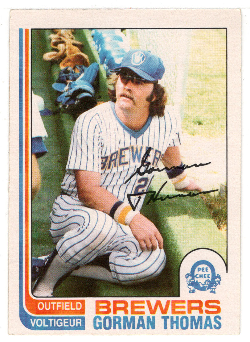 Gorman Thomas - Milwaukee Brewers (MLB Baseball Card) 1982 O-Pee-Chee # 324 VG/NM