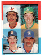 Jack Morris - Steve McCatty- Dennis Martinez - Pete Yuckovich (MLB Baseball Card) 1982 Topps Stickers # 10 Mint