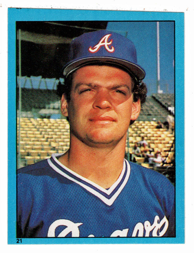 Bruce Benedict - Atlanta Braves (MLB Baseball Card) 1982 Topps Stickers # 21 Mint