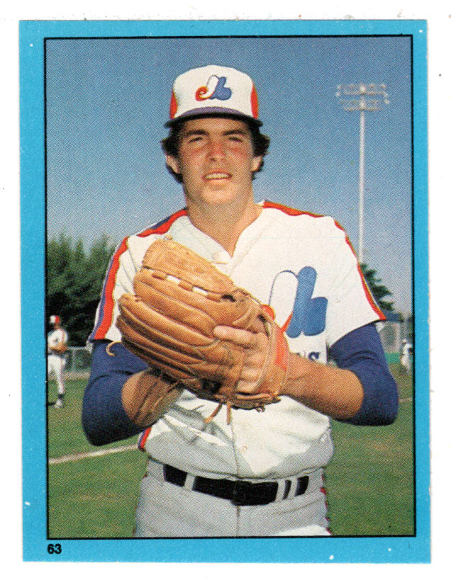 Scott Sanderson - Montreal Expos (MLB Baseball Card) 1982 Topps Stickers # 63 Mint