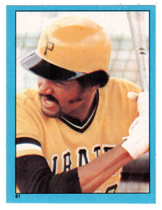 Omar Moreno - Pittsburgh Pirates (MLB Baseball Card) 1982 Topps Stickers # 81 Mint
