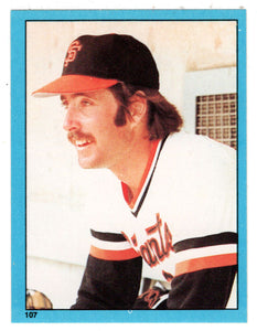 Greg Minton - San Francisco Giants (MLB Baseball Card) 1982 Topps Stickers # 107 Mint