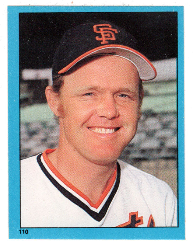 Milt May - San Francisco Giants (MLB Baseball Card) 1982 Topps Stickers # 110 Mint