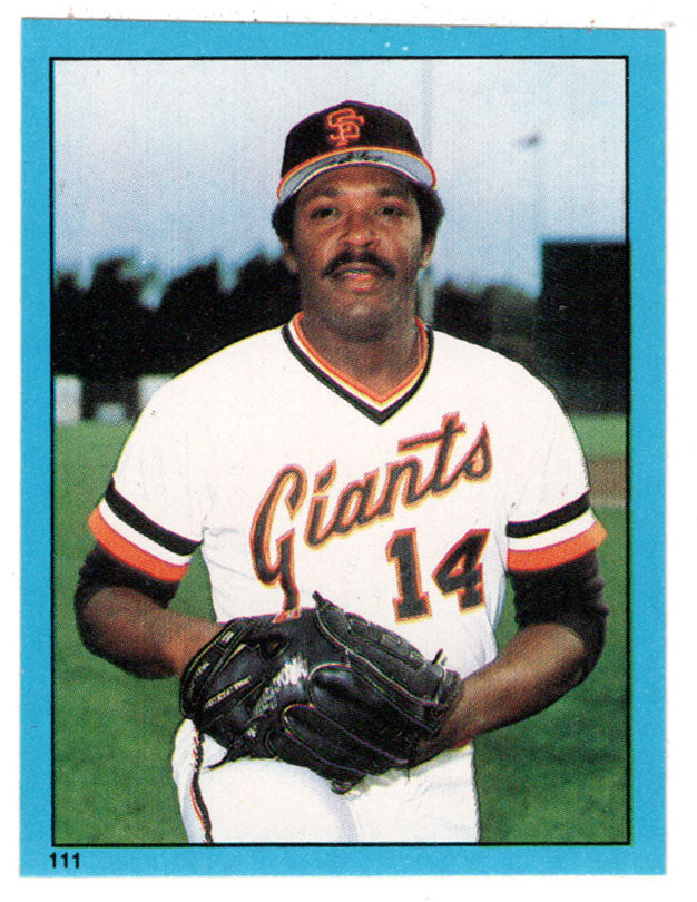 Vida Blue - San Francisco Giants (MLB Baseball Card) 1982 Topps Stickers # 111 Mint