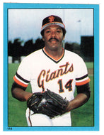 Vida Blue - San Francisco Giants (MLB Baseball Card) 1982 Topps Stickers # 111 Mint