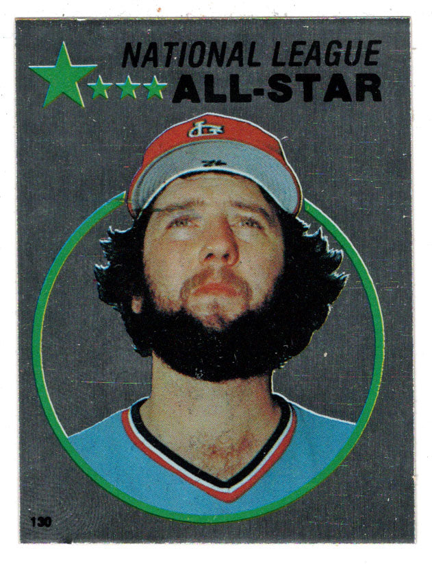 Bruce Sutter - St. Louis Cardinals - Silver Foil (MLB Baseball Card) 1982 Topps Stickers # 130 Mint