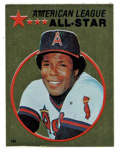Rod Carew - California Angels - Gold Foil (MLB Baseball Card) 1982 Topps Stickers # 131 Mint