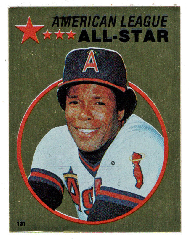 Rod Carew - California Angels - Gold Foil (MLB Baseball Card) 1982 Topps Stickers # 131 Mint