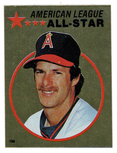 Rick Burleson - California Angels - Gold Foil (MLB Baseball Card) 1982 Topps Stickers # 134 Mint