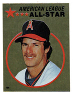 Rick Burleson - California Angels - Gold Foil (MLB Baseball Card) 1982 Topps Stickers # 134 Mint
