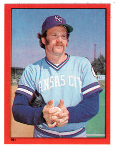 Dennis Leonard - Kansas City Royals (MLB Baseball Card) 1982 Topps Stickers # 191 Mint