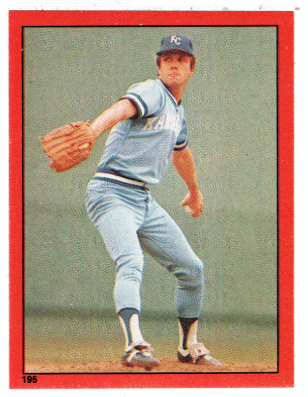 Larry Gura - Kansas City Royals (MLB Baseball Card) 1982 Topps Stickers # 195 Mint