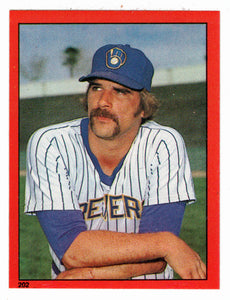 Pete Vuckovich - Milwaukee Brewers (MLB Baseball Card) 1982 Topps Stickers # 202  Mint