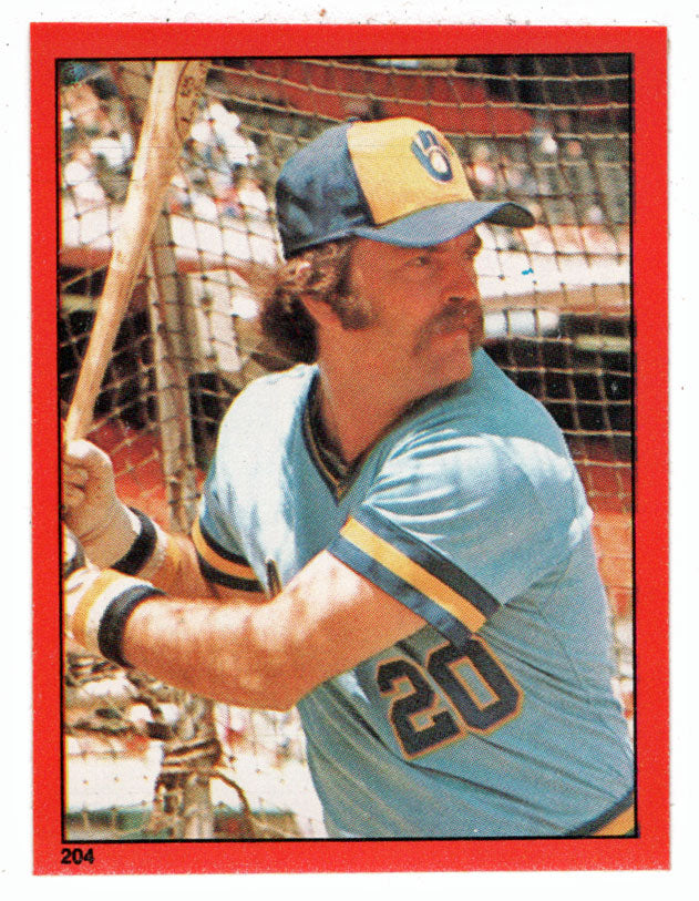 Gorman Thomas - Milwaukee Brewers (MLB Baseball Card) 1982 Topps Stickers # 204  Mint