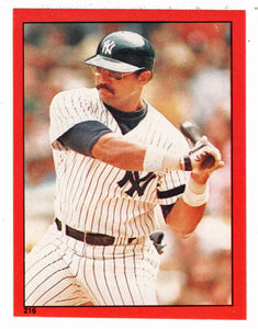 Reggie Jackson - New York Yankees (MLB Baseball Card) 1982 Topps Stickers # 216  Mint