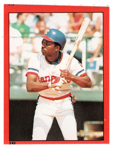 Mickey Rivers - Texas Rangers (MLB Baseball Card) 1982 Topps Stickers # 243 Mint