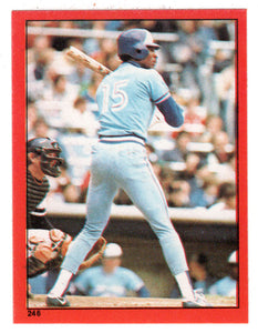 Lloyd Moseby - Toronto Blue Jays (MLB Baseball Card) 1982 Topps Stickers # 246 Mint
