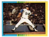 1981 World Series Game 3 - Fernando Valenzuela (MLB Baseball Card) 1982 Topps Stickers # 257 Mint